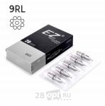 Картриджи для художественной татуировки EZ Revolution C1409RLT Round Liner 9, 0,40 мм, блистер 5 шт.