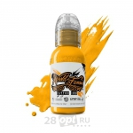 Краска для художественной татуировки World Famous Tattoo Ink, Michaelangelo Yellow, 30 мл